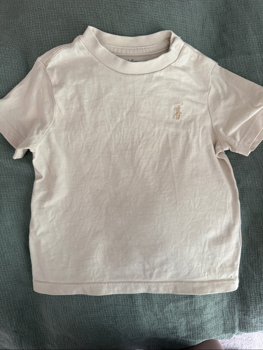Ralph Lauren Short-Sleeve Tee in Pale yellow